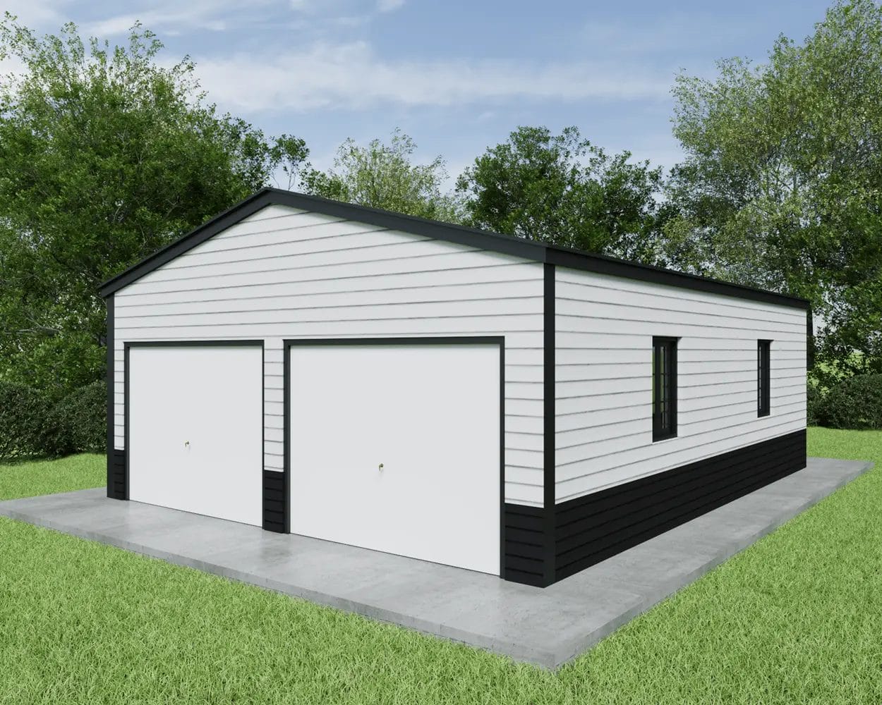 Main Garage Image 1250 Enclosed Metal Garage Image