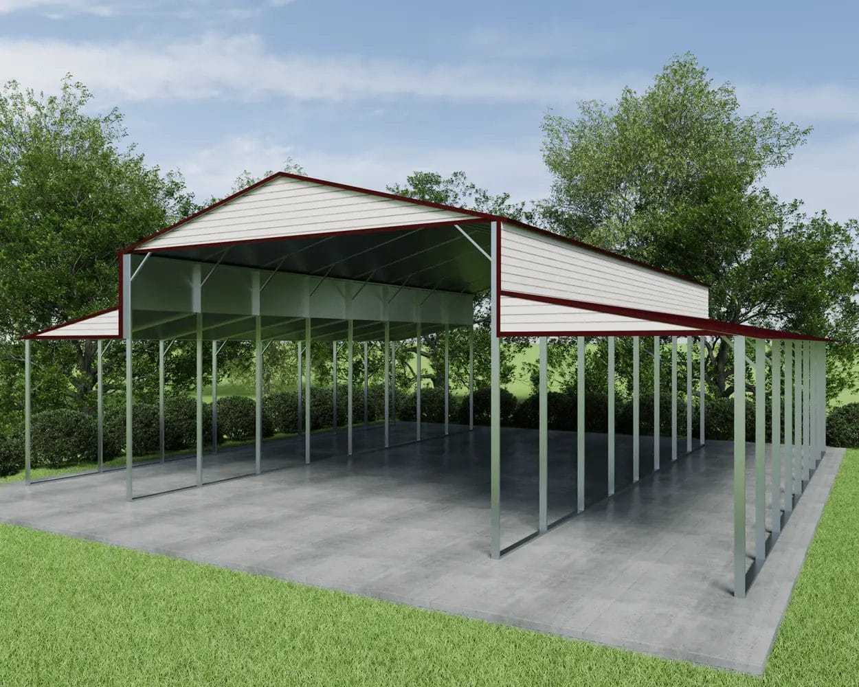 Main Horse Barn Image 1250 Metal Horse Barn/Lean-To Image